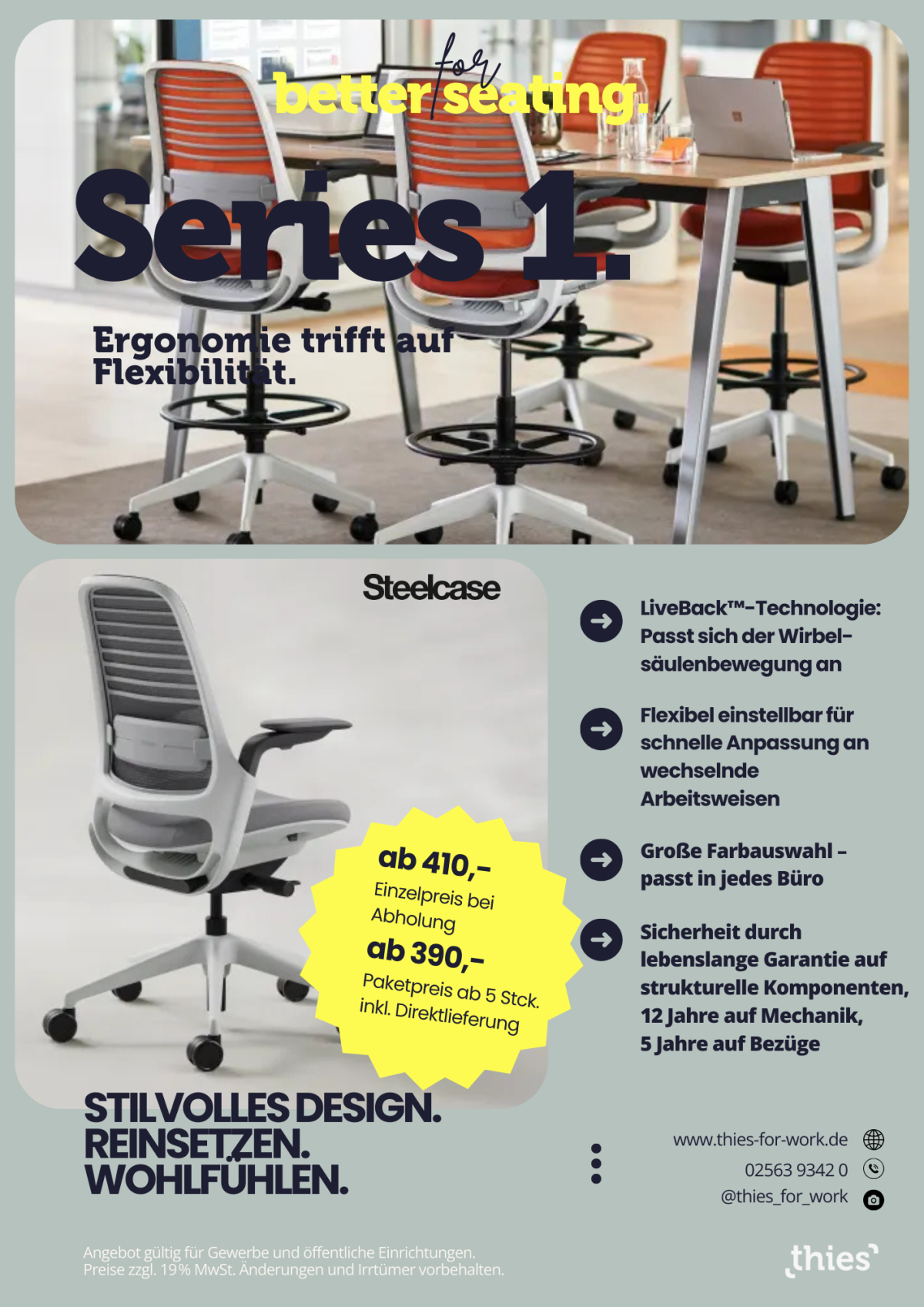 Bürodrehstuhl - komfortabel und langlebig