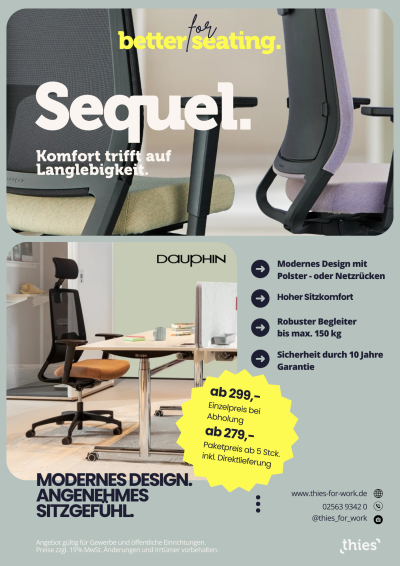 Bürodrehstuhl - modernes Design, hoher Komfort